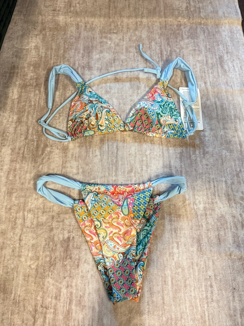 SHEIN multi colored bikini